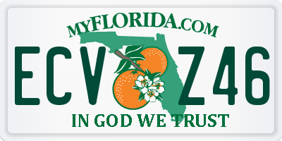 FL license plate ECVZ46