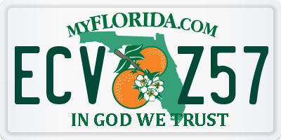 FL license plate ECVZ57