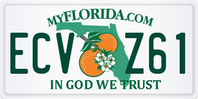 FL license plate ECVZ61