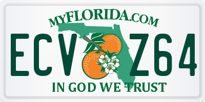 FL license plate ECVZ64
