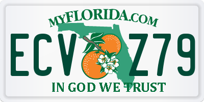 FL license plate ECVZ79