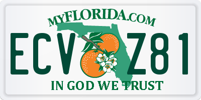 FL license plate ECVZ81