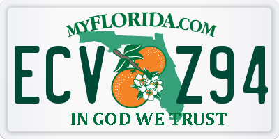 FL license plate ECVZ94