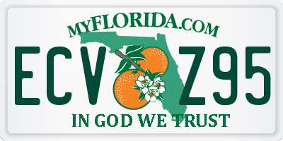 FL license plate ECVZ95