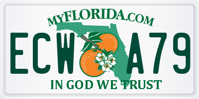 FL license plate ECWA79