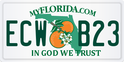 FL license plate ECWB23