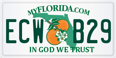 FL license plate ECWB29