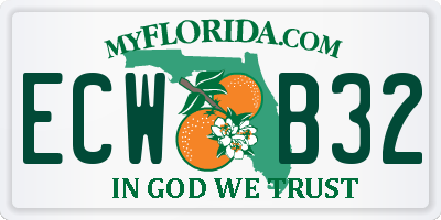 FL license plate ECWB32