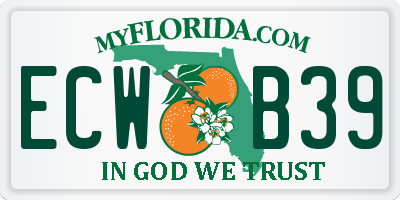 FL license plate ECWB39