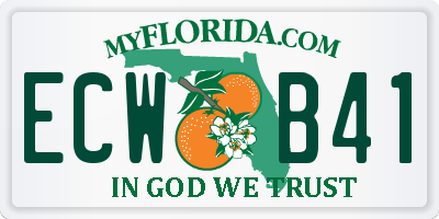 FL license plate ECWB41