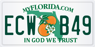 FL license plate ECWB49