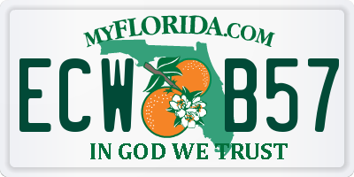 FL license plate ECWB57