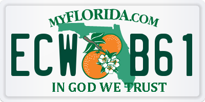 FL license plate ECWB61