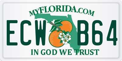 FL license plate ECWB64