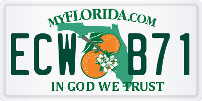 FL license plate ECWB71