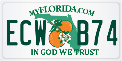 FL license plate ECWB74