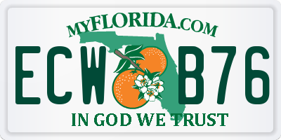 FL license plate ECWB76