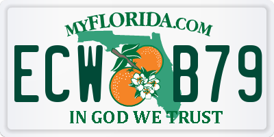 FL license plate ECWB79