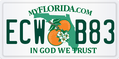 FL license plate ECWB83