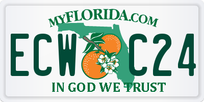FL license plate ECWC24