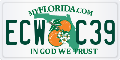 FL license plate ECWC39