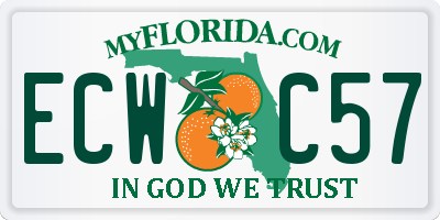 FL license plate ECWC57