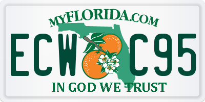 FL license plate ECWC95