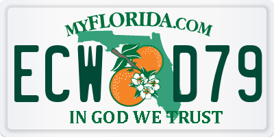 FL license plate ECWD79