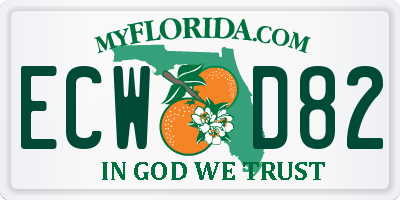 FL license plate ECWD82