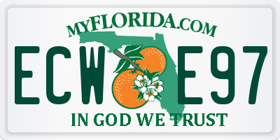 FL license plate ECWE97