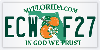 FL license plate ECWF27
