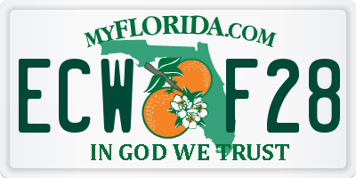 FL license plate ECWF28