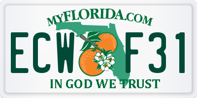 FL license plate ECWF31