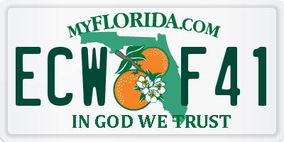 FL license plate ECWF41