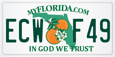 FL license plate ECWF49