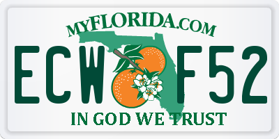 FL license plate ECWF52
