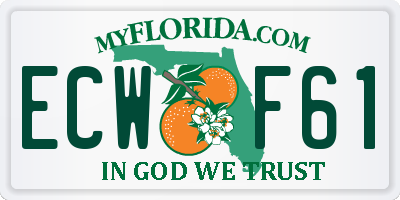 FL license plate ECWF61