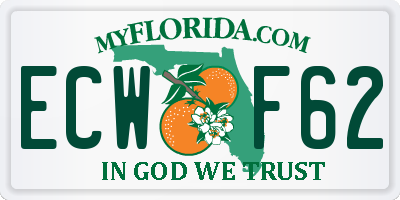 FL license plate ECWF62