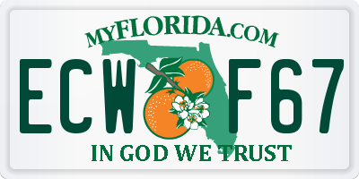 FL license plate ECWF67