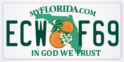 FL license plate ECWF69