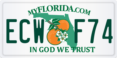 FL license plate ECWF74