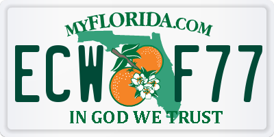 FL license plate ECWF77