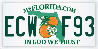 FL license plate ECWF93