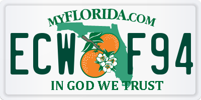 FL license plate ECWF94