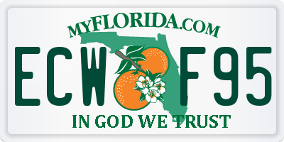 FL license plate ECWF95