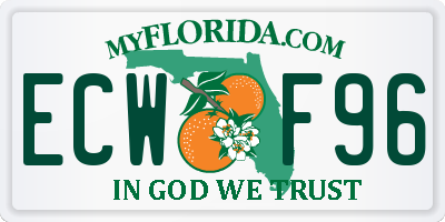 FL license plate ECWF96