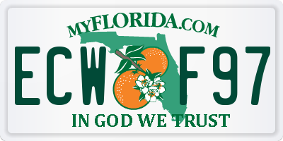 FL license plate ECWF97