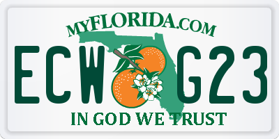 FL license plate ECWG23