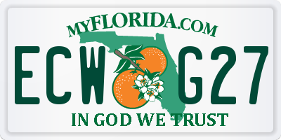FL license plate ECWG27