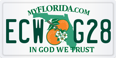 FL license plate ECWG28
